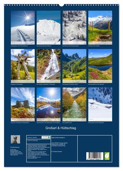 Produktbild: Gro&szlig;arl & H&uuml;ttschlag (hochwertiger Premium Wandkalender 2026 DIN A2 hoch), Kunstdruck in Hochglanz