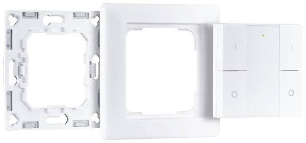 Produktbild: Paulmann 50134 SH ZB Wandtaster Doppelwippe On/Off/Dimm Home Funk-Schalter Wei&szlig;