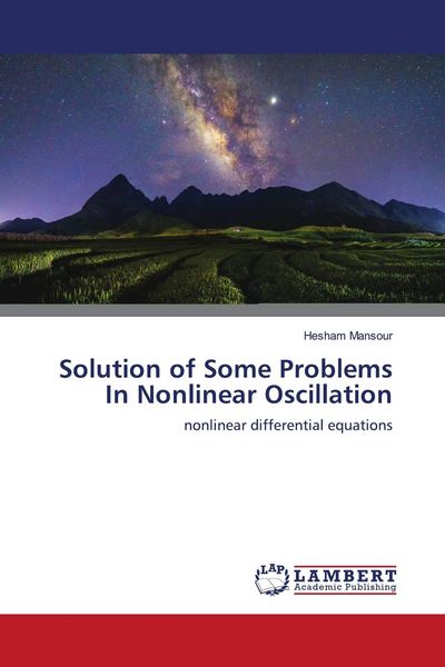 Produktbild: Solution of Some Problems In Nonlinear Oscillation