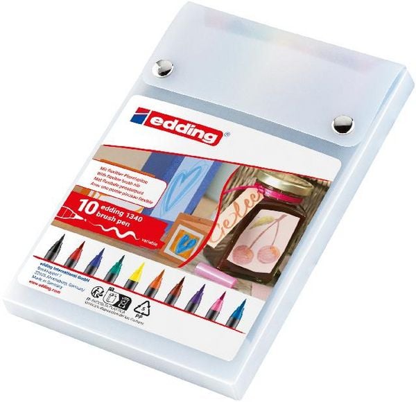 Produktbild: Edding Pinselstifte 1340 BrushPen 10er Set