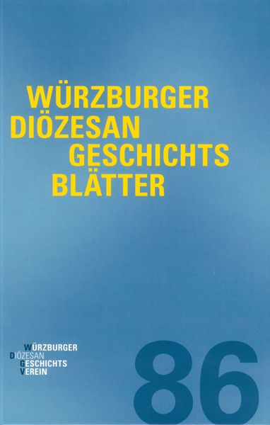 Produktbild: W&uuml;rzburger Di&ouml;zesangeschichtsbl&auml;tter 86 (2023)