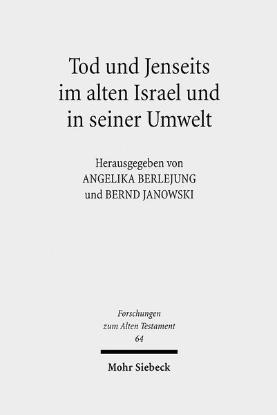 Produktbild: Tod und Jenseits im alten Israel und in seiner Umwelt