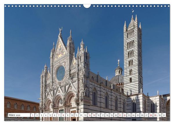 Produktbild: Siena - Welterbe in der Toskana (Wandkalender 2026 DIN A3 quer), CALVENDO Monatskalender