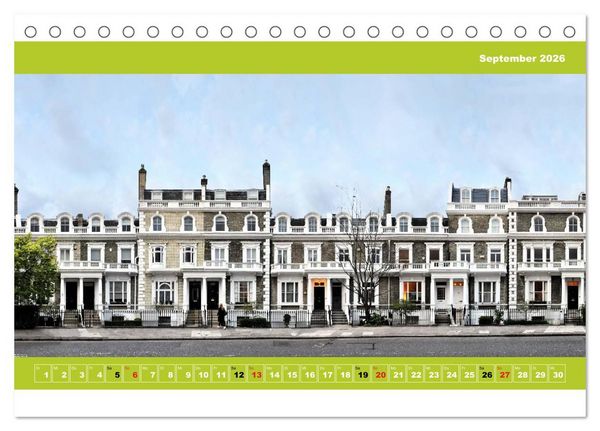 Produktbild: London Fassade 2026 (Tischkalender 2026 DIN A5 quer), CALVENDO Monatskalender
