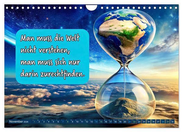 Produktbild: Im Flow der Zeit - im Hier und Jetzt (Wandkalender 2026 DIN A4 quer), CALVENDO Monatskalender
