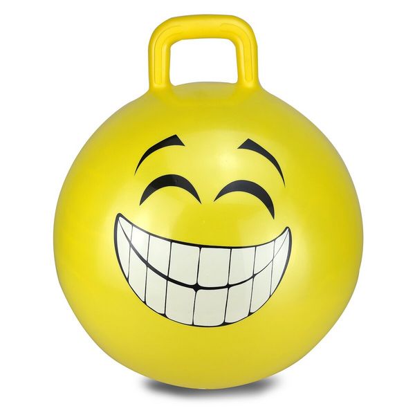 Produktbild: H&uuml;pfball Smile HoppyDoo gelb 450mm mit Pumpe