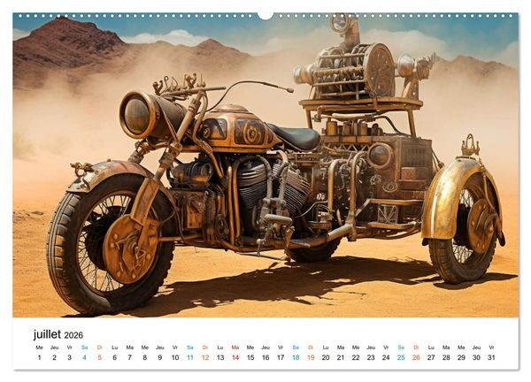 Produktbild: M&eacute;caniques fantastiques (Calendrier mural 2026 DIN A2 vertical) calendrier de bureau