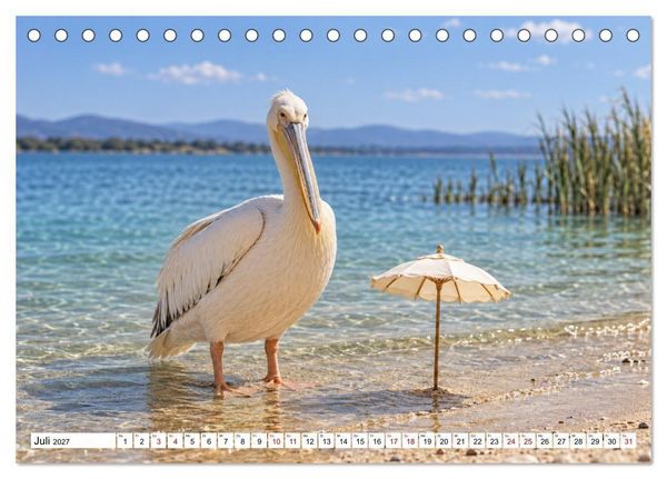 Produktbild: NICHT MEIN PROBLEM - Tiere mit Charakter (Tischkalender 2027 DIN A5 quer), CALVENDO Monatskalender