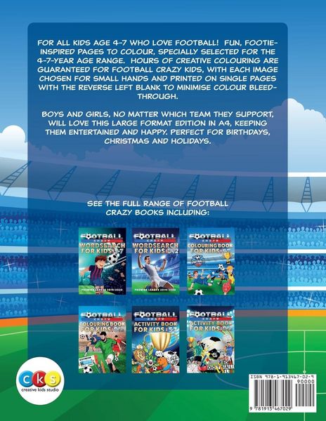 Produktbild: Football Crazy Colouring Book For Kids Age 4-7
