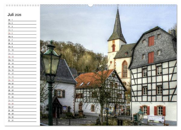 Produktbild: Die sch&ouml;nsten Orte der Eifel (Wandkalender 2026 DIN A2 quer), CALVENDO Monatskalender