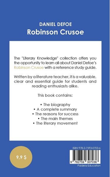 Produktbild: Study guide Robinson Crusoe by Daniel Defoe (in-depth literary analysis and complete summary)