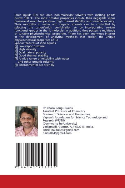 Produktbild: Role of Ionic Liquids in drug discovery and development