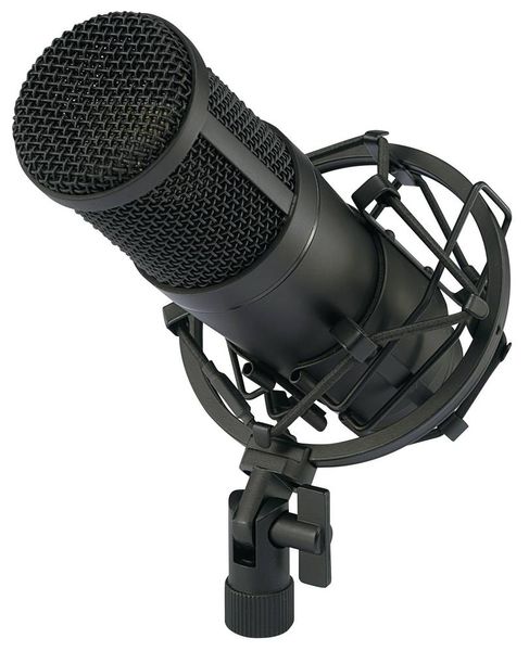 Produktbild: USB-Studiomikrofon Renkforce CU-4 &Uuml;bertragungsart (Details):Kabelgebunden inkl. Kabel, inkl. Koffer, inkl Spinne