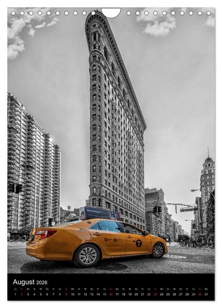 Produktbild: New York Colorkey (Wandkalender 2026 DIN A4 hoch), CALVENDO Monatskalender