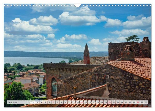 Produktbild: Bolsenasee Smaragd im Latium (Wandkalender 2026 DIN A3 quer), CALVENDO Monatskalender