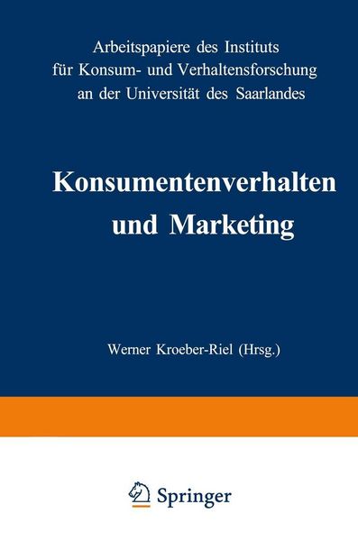 Produktbild: Konsumentenverhalten und Marketing