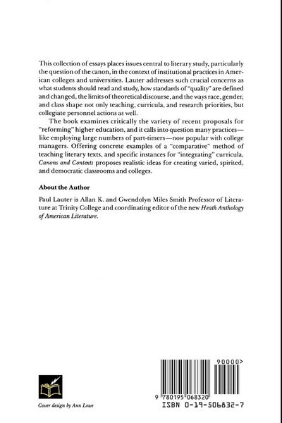 Produktbild: Canons and Contexts