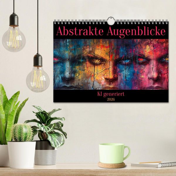 Produktbild: Abstrakte Augenblicke (Wandkalender 2026 DIN A4 quer), CALVENDO Monatskalender