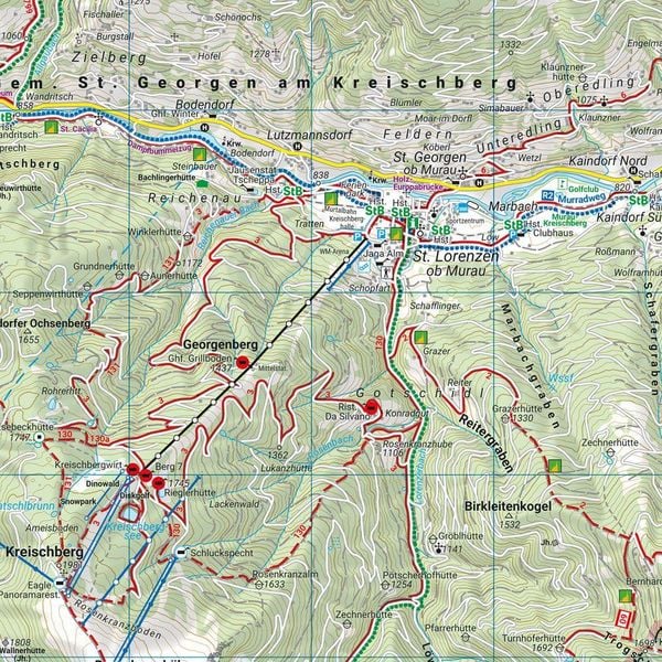 Produktbild: freytag & berndt Wanderkarte WK 211 Naturpark Zirbitzkogel-Grebenzen, Murau - S&ouml;lkpass 1:50.000