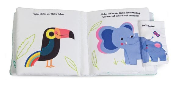 Produktbild: Mein Kuschel-Klappen-Stoffbuch. Welches Tier versteckt sich hier? Wilde Tiere