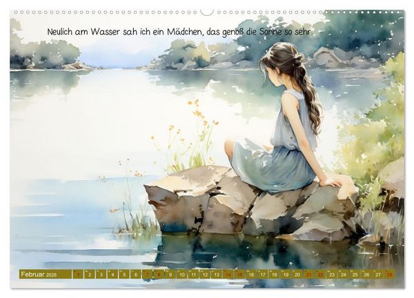 Produktbild: Neulich am Wasser (Wandkalender 2026 DIN A2 quer), CALVENDO Monatskalender
