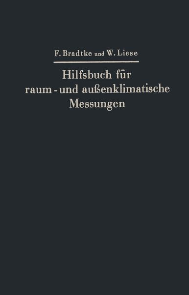 Produktbild: Hilfsbuch f&uuml;r raum- und au&szlig;enklimatische Messungen