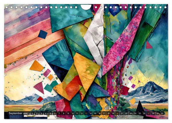Produktbild: Spiel der Farben und Formen (Wandkalender 2026 DIN A4 quer), CALVENDO Monatskalender