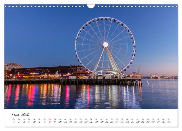 Produktbild: Eine Reise nach Seattle (Wandkalender 2026 DIN A3 quer), CALVENDO Monatskalender