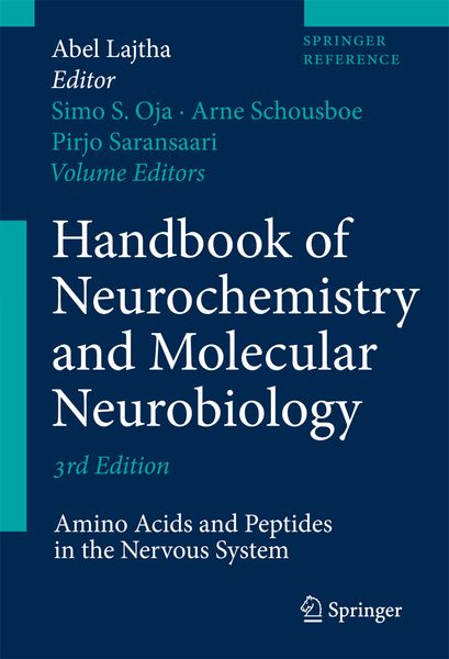 Produktbild: Handbook of Neurochemistry and Molecular Neurobiology