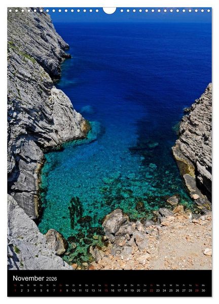 Produktbild: Hellas Inseln und Festland (Wandkalender 2026 DIN A3 hoch), CALVENDO Monatskalender