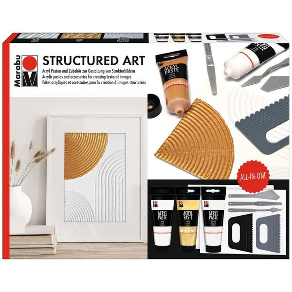 Produktbild: Marabu Acrylpasten-Set Structured Art
