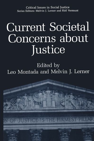 Produktbild: Current Societal Concerns about Justice