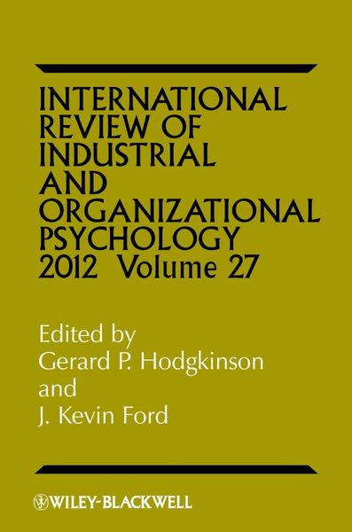 Produktbild: International Review of Industrial and Organizational Psychology 2012, Volume 27