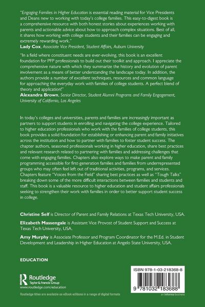 Produktbild: Engaging Families in Higher Education