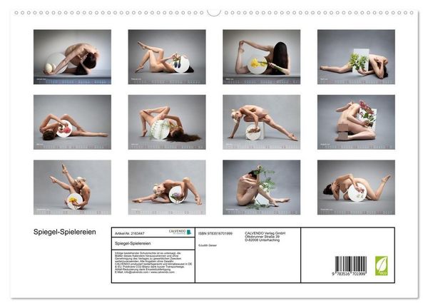 Produktbild: Spiegel-Spielereien (hochwertiger Premium Wandkalender 2026 DIN A2 quer), Kunstdruck in Hochglanz