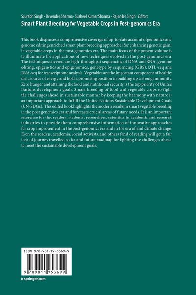 Produktbild: Smart Plant Breeding for Vegetable Crops in Post-genomics Era