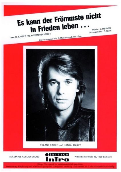 Produktbild: Es kann der Fr&ouml;mmste nicht in Frieden leben