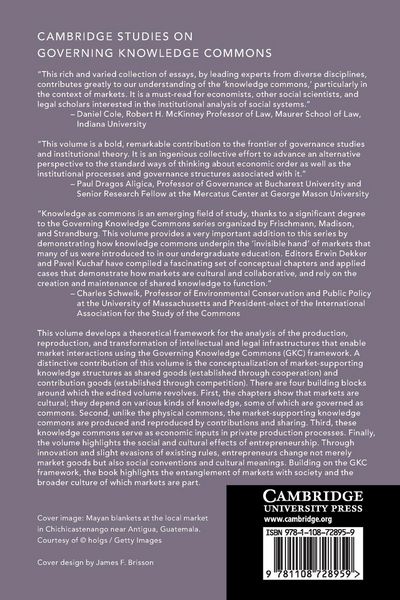 Produktbild: Governing Markets as Knowledge Commons