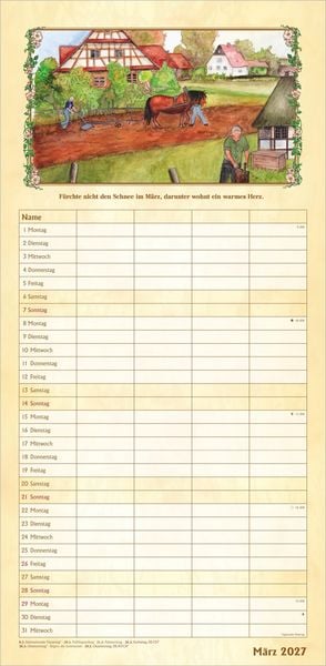 Produktbild: Bauernkalender Familienplaner 2027