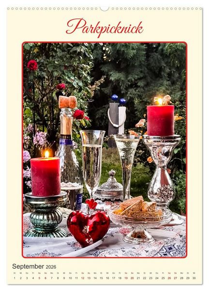 Produktbild: Aus Liebe: Picknick f&uuml;r Zwei (Wandkalender 2026 DIN A2 hoch), CALVENDO Monatskalender