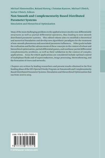 Produktbild: Non-Smooth and Complementarity-Based Distributed Parameter Systems