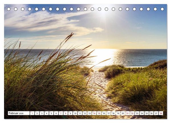 Produktbild: Traumstr&auml;nde an Deutschlands K&uuml;sten (Tischkalender 2026 DIN A5 quer), CALVENDO Monatskalender