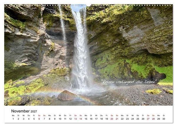 Produktbild: Islandherzen (hochwertiger Premium Wandkalender 2027 DIN A2 quer), Kunstdruck in Hochglanz