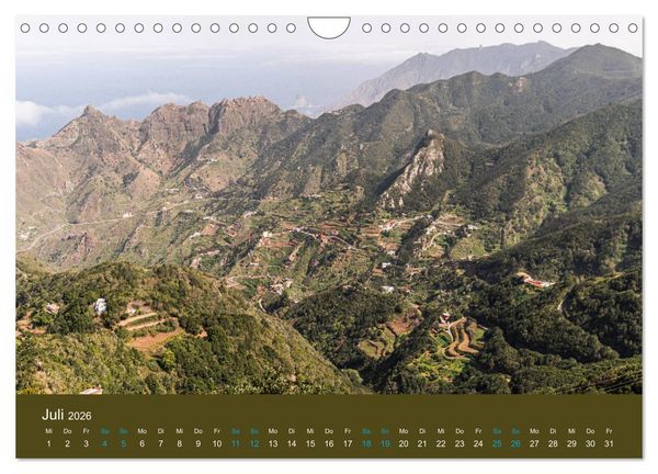 Produktbild: Wundervolles Teneriffa (Wandkalender 2026 DIN A4 quer), CALVENDO Monatskalender