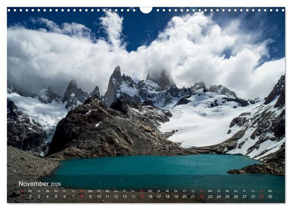 Produktbild: Majest&auml;tische Bergwelten Cerro Torre & Fitzroy Patagonien (Wandkalender 2026 DIN A3 quer), CALVENDO Monatskalender