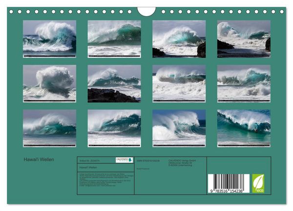 Produktbild: Hawai'i Wellen (Wandkalender 2026 DIN A4 quer), CALVENDO Monatskalender
