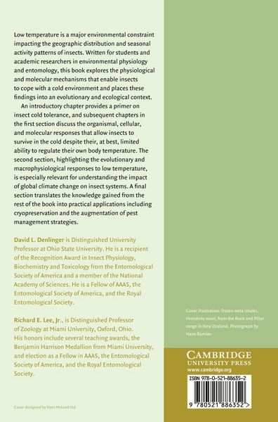 Produktbild: Low Temperature Biology of Insects