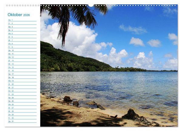 Produktbild: Franz&ouml;sisch-Polynesien - Trauminseln im S&uuml;dpazifik (hochwertiger Premium Wandkalender 2026 DIN A2 quer), Kunstdruck in Hochglanz