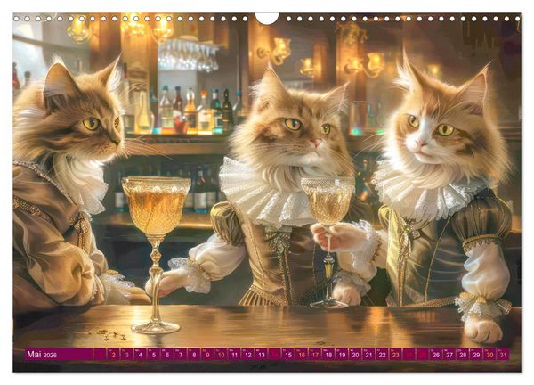 Produktbild: Tierisches Barleben (Wandkalender 2026 DIN A3 quer), CALVENDO Monatskalender