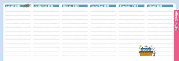 Produktbild: Der Wochen-Tischkalender f&uuml;r das Kita-Jahr 2026/2027